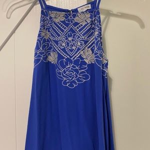 Lovely like new vibrant blue tank top!